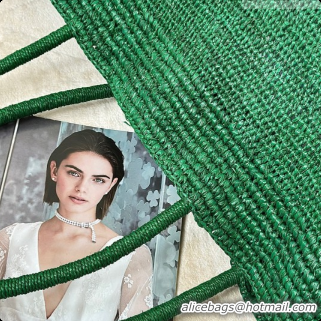 Super Quality The Row Oregon Raffia Tote Bag 8876 Green 2026