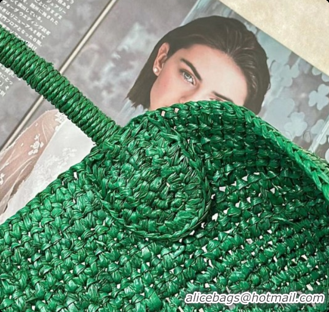 Super Quality The Row Oregon Raffia Tote Bag 8876 Green 2026