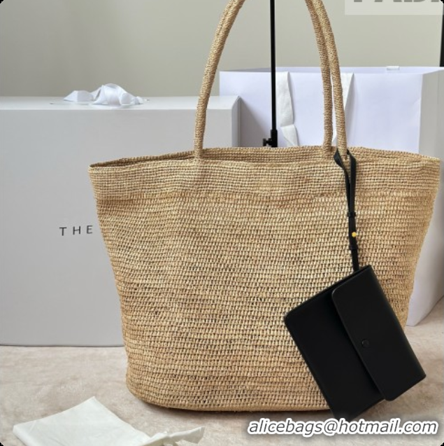 Best Design The Row Oregon Raffia Tote Bag 8876 Beige 2026