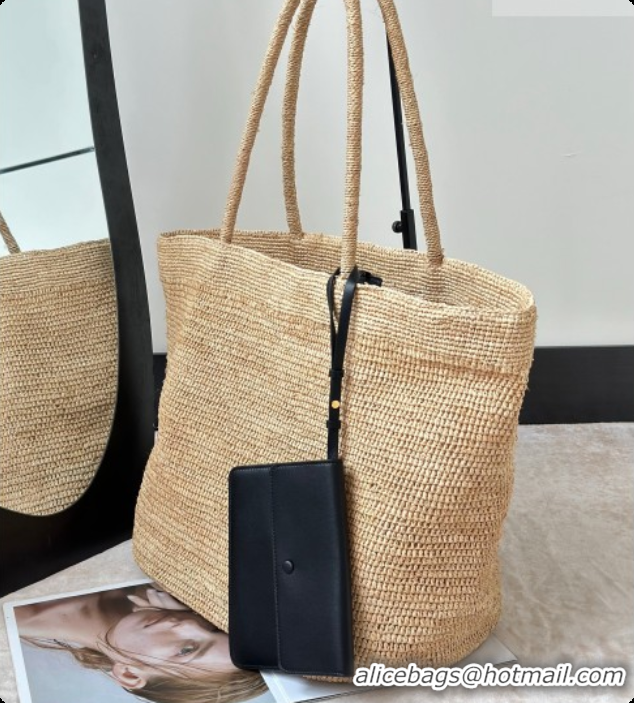Best Design The Row Oregon Raffia Tote Bag 8876 Beige 2026
