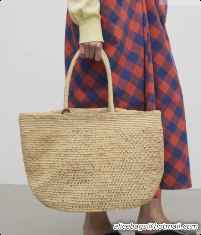 Best Design The Row Oregon Raffia Tote Bag 8876 Beige 2026