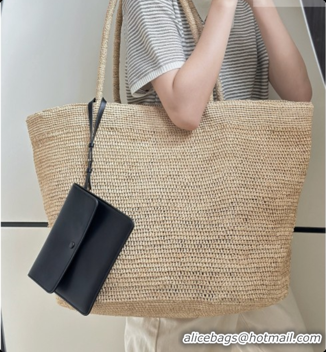 Best Design The Row Oregon Raffia Tote Bag 8876 Beige 2026