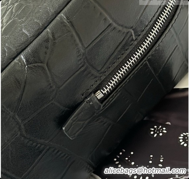 Low Cost The Row Ray Bag in Black Crocodile Pattern Leather 8862 2026