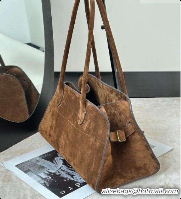 Best Quality The Row Margaux 12 Shoulder Bag 8822 Brown 2026