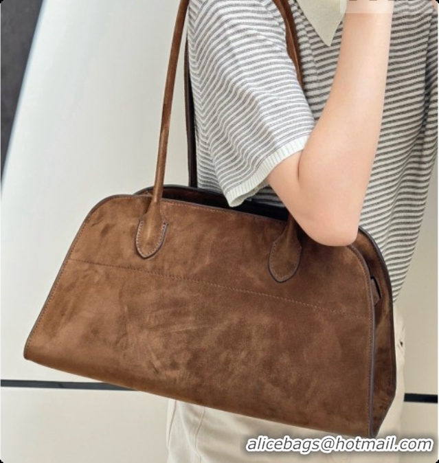 Best Quality The Row Margaux 12 Shoulder Bag 8822 Brown 2026
