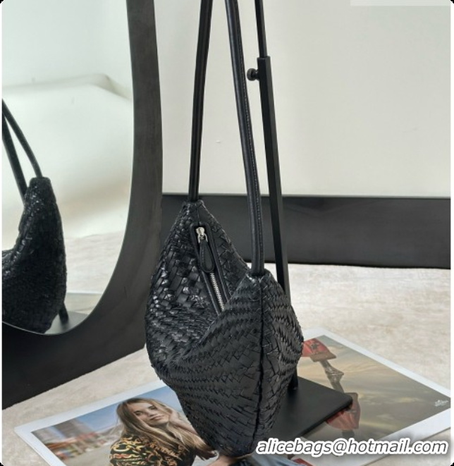 Super Quality The Row Small Izzy Woven Leather Bag 8875 Black 2026