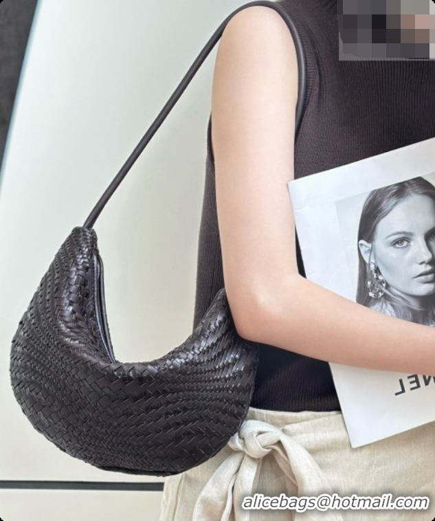 Super Quality The Row Small Izzy Woven Leather Bag 8875 Black 2026