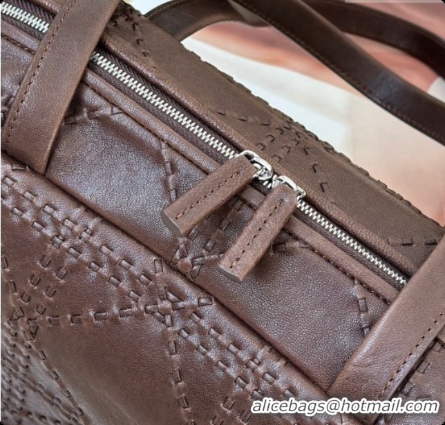 Best Design The Row Astra Soft Bowling Bag in Glossy Nappa Leather 8826 TR91438 Dark Brown 2026