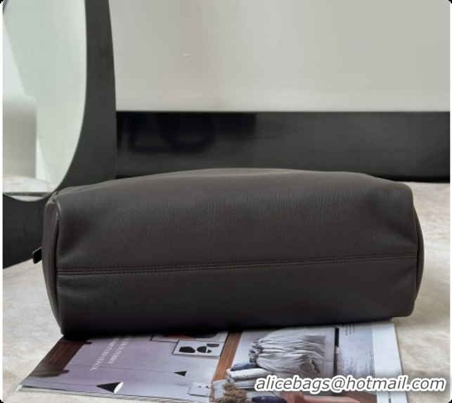 Affordable Price The Row Astra Soft Bowling Bag in Grained Calfskin 8840 TR91439 Dark Brown 2026