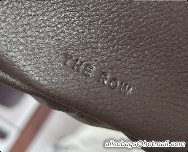 Affordable Price The Row Astra Soft Bowling Bag in Grained Calfskin 8840 TR91439 Dark Brown 2026