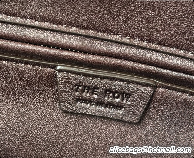 Affordable Price The Row Astra Soft Bowling Bag in Grained Calfskin 8840 TR91439 Dark Brown 2026