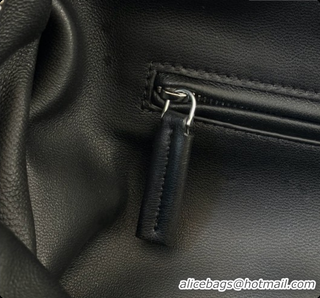 Classic Practical The Row Astra Soft Bowling Bag in Glossy Nappa Leather 8840 TR91441 Black 2026