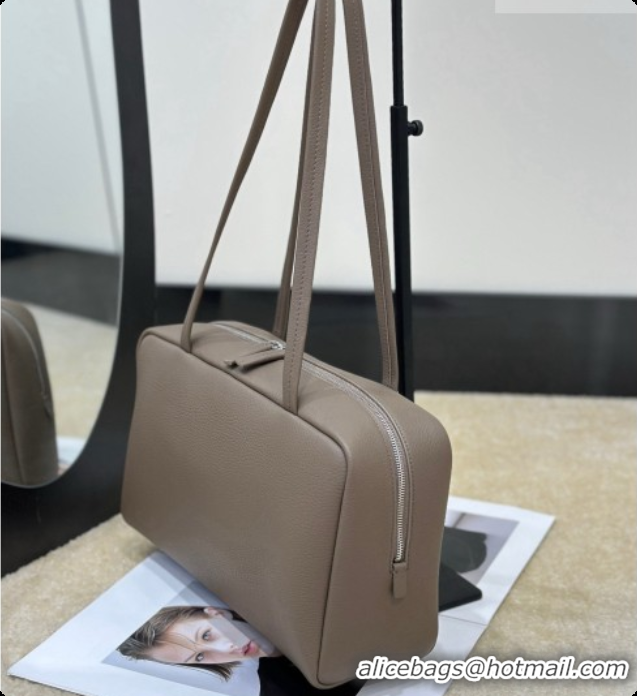 Perfect The Row Astra Soft Bowling Bag in Grained Calfskin 8840 TR91443 Grey 2026