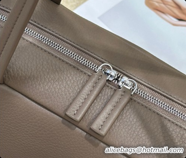Perfect The Row Astra Soft Bowling Bag in Grained Calfskin 8840 TR91443 Grey 2026