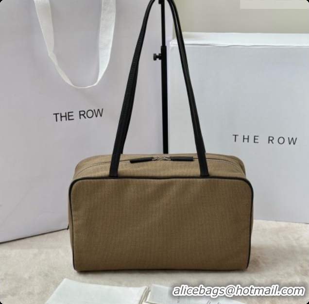 New Fashion The Row Astra Soft Bowling Bag in Canvas 8840B TR91445 Khaki Green 2026