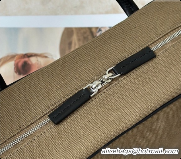 New Fashion The Row Astra Soft Bowling Bag in Canvas 8840B TR91445 Khaki Green 2026