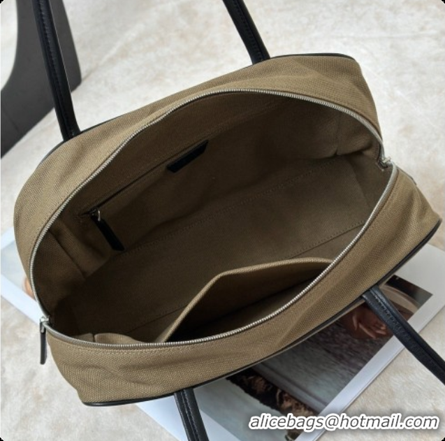 New Fashion The Row Astra Soft Bowling Bag in Canvas 8840B TR91445 Khaki Green 2026
