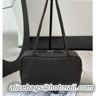 New Style The Row Small Astra Soft Bowling Bag in Grained Calfskin 8840S TR91446 Dark Brown 2026