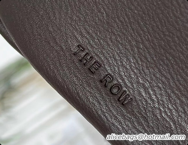 New Style The Row Small Astra Soft Bowling Bag in Grained Calfskin 8840S TR91446 Dark Brown 2026