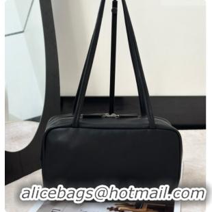 Best Price The Row Small Astra Soft Bowling Bag in Grained Calfskin 8840S TR91447 Black 2026