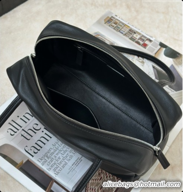 Best Price The Row Small Astra Soft Bowling Bag in Grained Calfskin 8840S TR91447 Black 2026