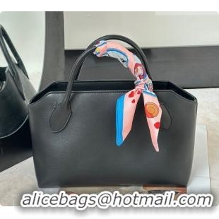 Reasonable Price The Row Terrasse Bauletto Bag in Grained Calfskin 8870 TR91449 Black 2026