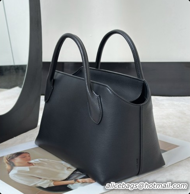 Reasonable Price The Row Terrasse Bauletto Bag in Grained Calfskin 8870 TR91449 Black 2026