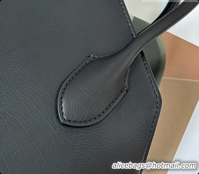 Reasonable Price The Row Terrasse Bauletto Bag in Grained Calfskin 8870 TR91449 Black 2026