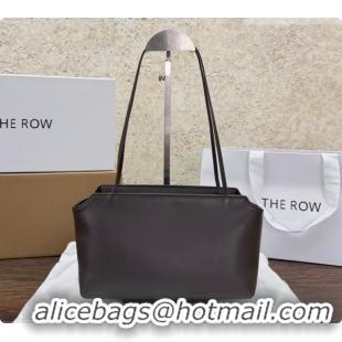Top Grade The Row Terrasse To-Go Bag in Lambskin 1610 Dark Brown 2026