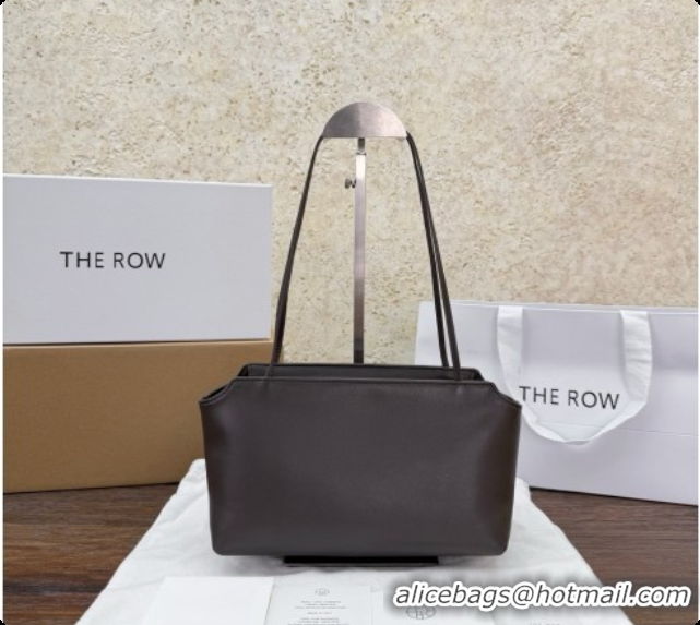 Top Grade The Row Terrasse To-Go Bag in Lambskin 1610 Dark Brown 2026