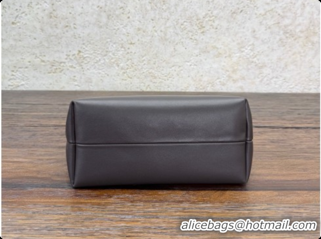 Top Grade The Row Terrasse To-Go Bag in Lambskin 1610 Dark Brown 2026