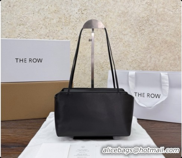 Stylish The Row Terrasse To-Go Bag in Lambskin 1610 Black 2026