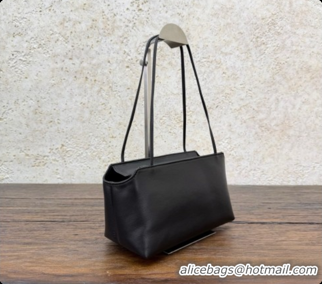 Stylish The Row Terrasse To-Go Bag in Lambskin 1610 Black 2026