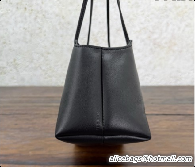 Stylish The Row Terrasse To-Go Bag in Lambskin 1610 Black 2026