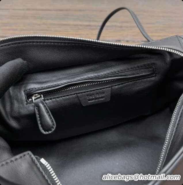 Stylish The Row Terrasse To-Go Bag in Lambskin 1610 Black 2026