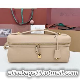 Best Price Loro Piana LP Extra Softy Bag L33 in Grained Leather Vanilla Beige 2026 FAQ6591
