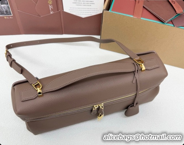 Good Product Loro Piana LP Extra Softy Bag L33 in Grained Leather Rock Grey 2026 FAQ6591