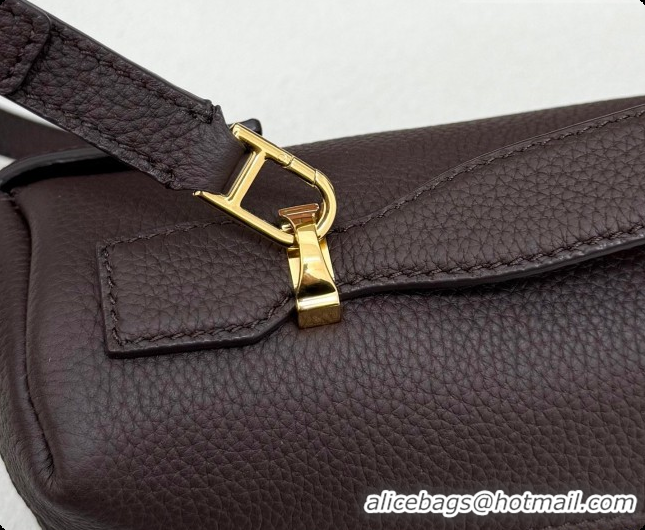Best Quality Loro Piana LP Extra Softy Bag L33 in Grained Leather Coffee 2026 FAQ6591