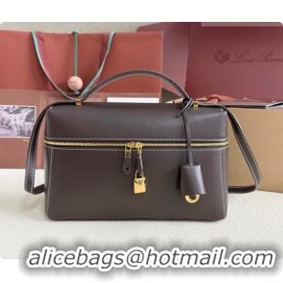 New Style Loro Piana LP Extra Bag L27 in Calfskin Leather Coffee 2026 408006