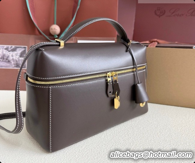 New Style Loro Piana LP Extra Bag L27 in Calfskin Leather Coffee 2026 408006