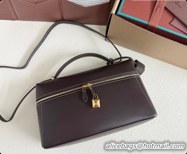 New Style Loro Piana LP Extra Bag L27 in Calfskin Leather Coffee 2026 408006
