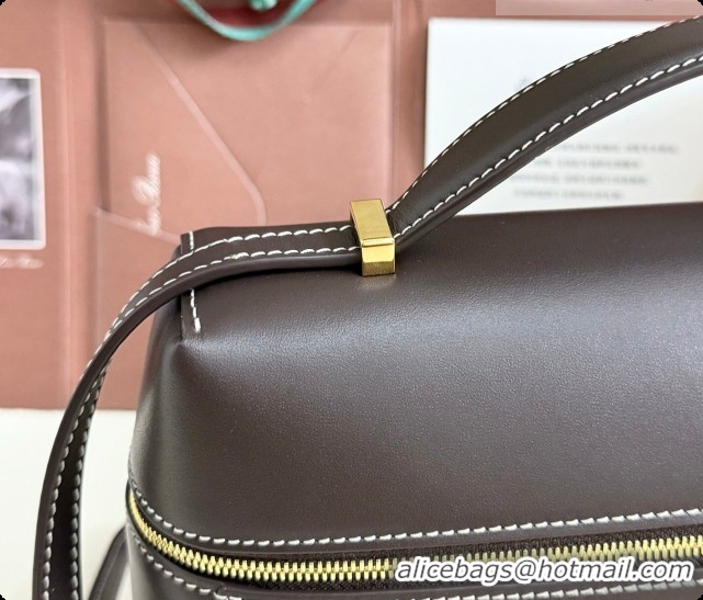 New Style Loro Piana LP Extra Bag L27 in Calfskin Leather Coffee 2026 408006
