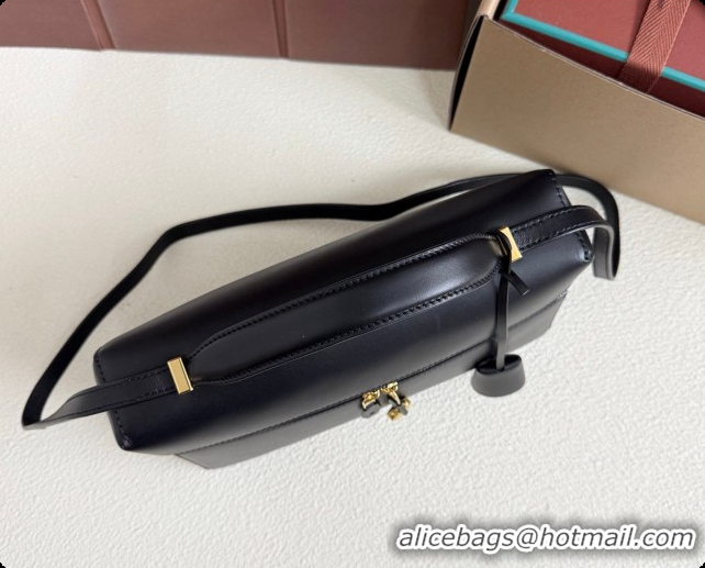 Best Quality Loro Piana LP Extra Bag L27 in Smooth Leather Black 2026 408007