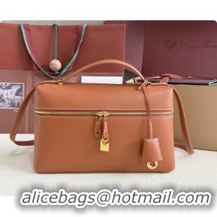 Super Quality Loro Piana LP Extra Bag L27 in Smooth Leather Brown2 2026 408008