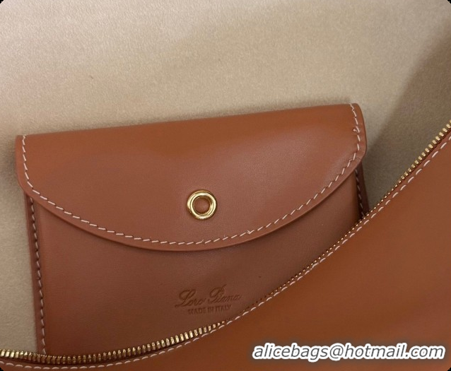 Super Quality Loro Piana LP Extra Bag L27 in Smooth Leather Brown2 2026 408008