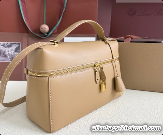 New Fashion Loro Piana LP Extra Bag L27 in Smooth Leather Light Bamboo Yellow 2026 0408009