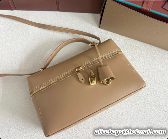 New Fashion Loro Piana LP Extra Bag L27 in Smooth Leather Light Bamboo Yellow 2026 0408009