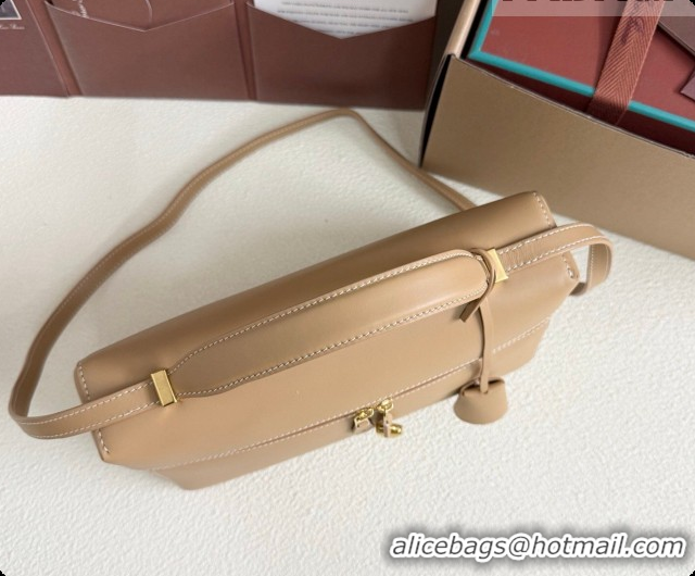 New Fashion Loro Piana LP Extra Bag L27 in Smooth Leather Light Bamboo Yellow 2026 0408009