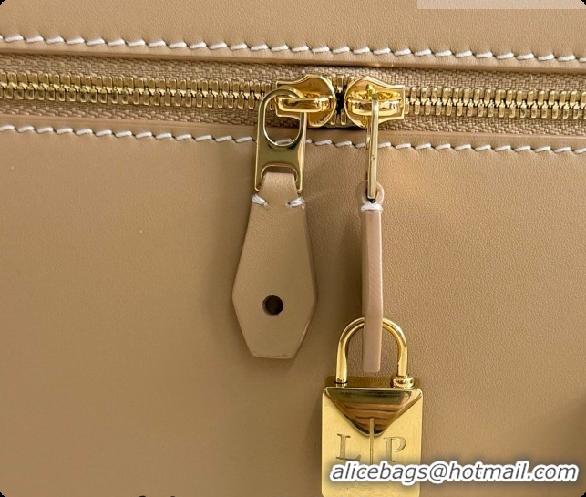 New Fashion Loro Piana LP Extra Bag L27 in Smooth Leather Light Bamboo Yellow 2026 0408009