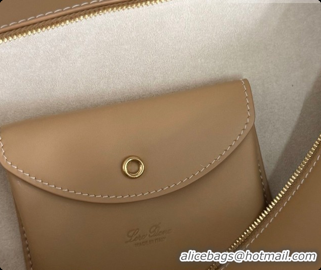 New Fashion Loro Piana LP Extra Bag L27 in Smooth Leather Light Bamboo Yellow 2026 0408009